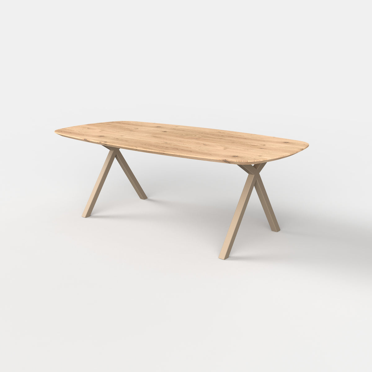 Deens ovale eiken eettafel Tess