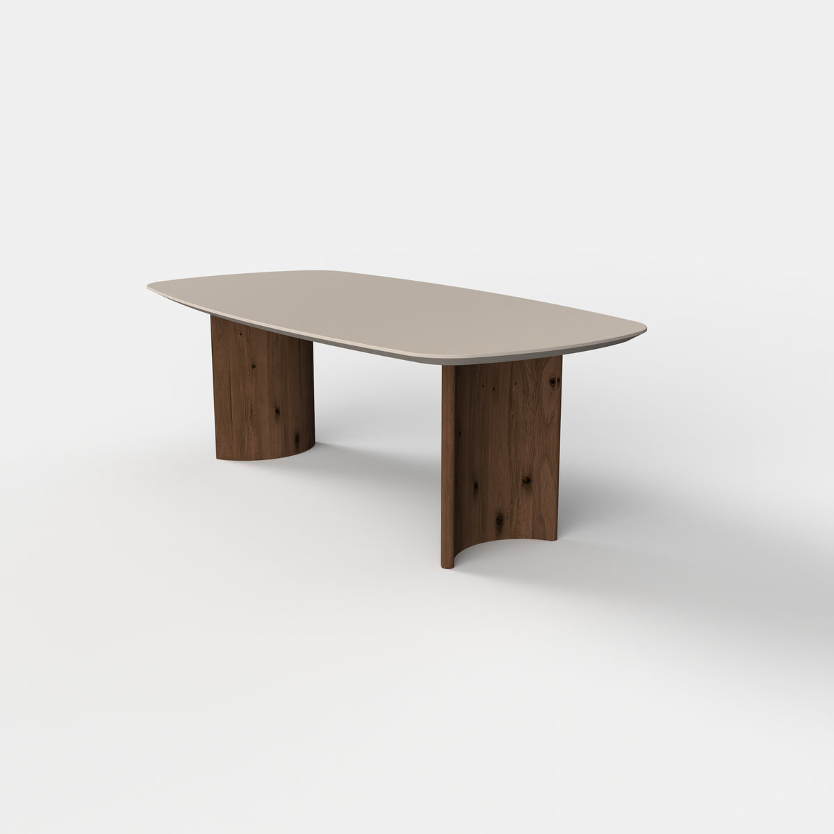 Deens ovale fenix eettafel Elina - Arizona Beige - Elva mokka