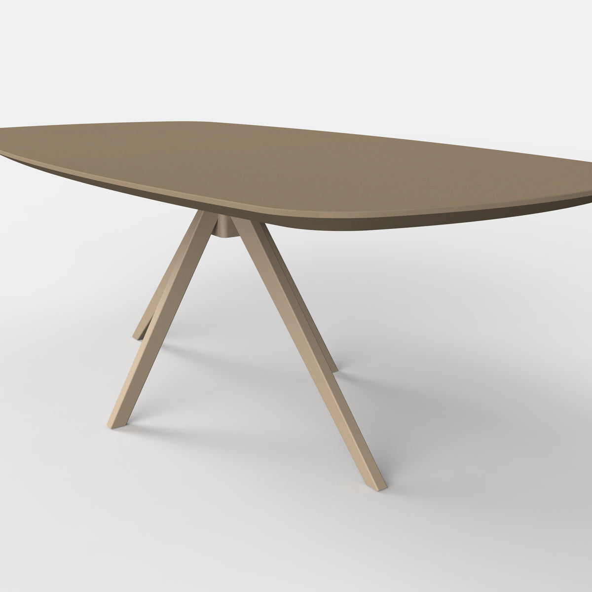 Deens ovale fenix eettafel lente - castoro ottawa - beige onderstel