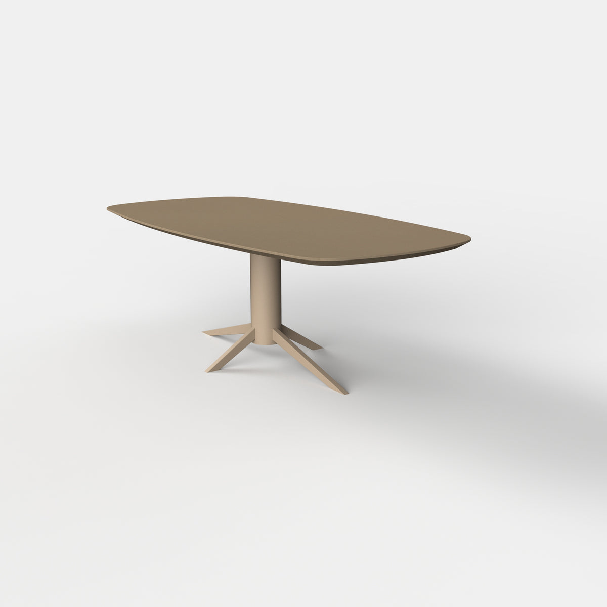 Deens ovale fenix eettafel levi - castoro ottawa - beige onderstel