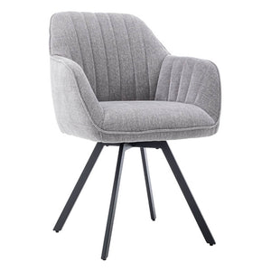 Eetkamerstoel met armleuning bruno blue grey