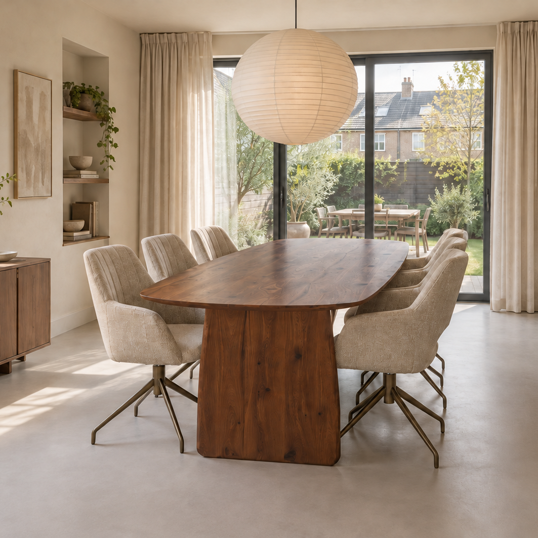 Deens ovale eiken eettafel Noë