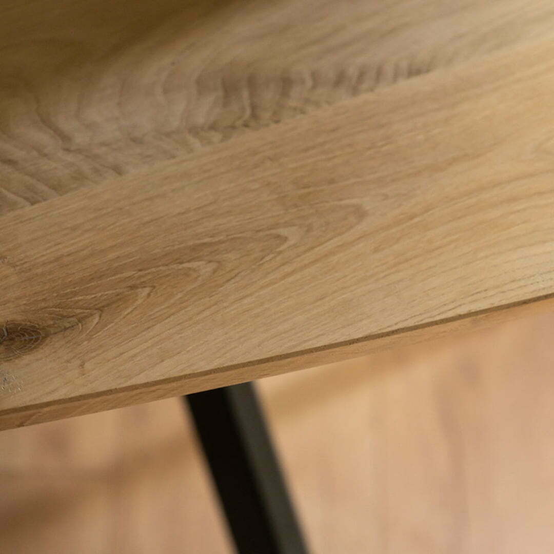 Organische eiken eettafel Trevis