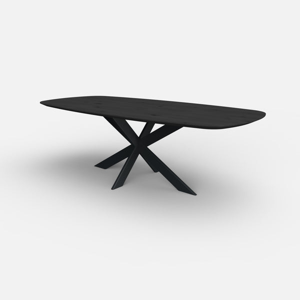 Deens ovale eiken eettafel matrix 10x3 cm