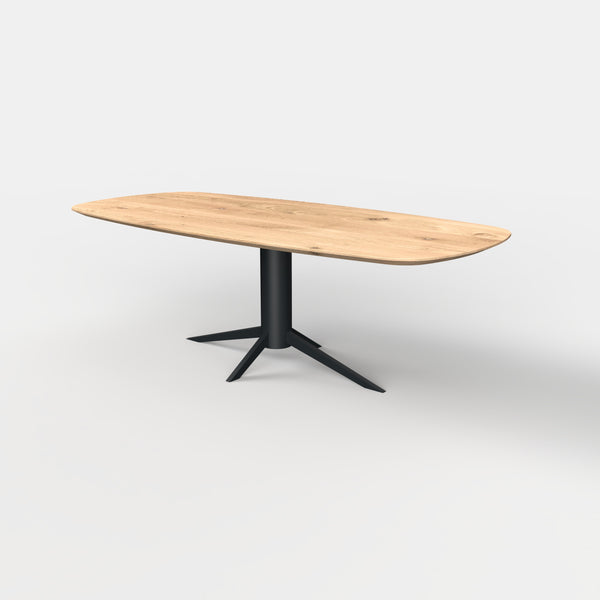 Deens ovale eikenhouten eettafel Levi