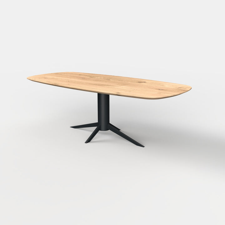 Deens ovale eikenhouten eettafel Levi
