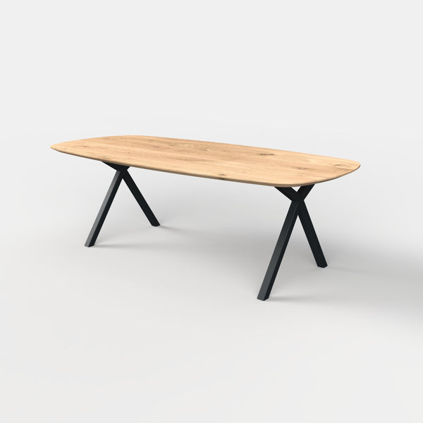 Deens ovale eiken eettafel Tess