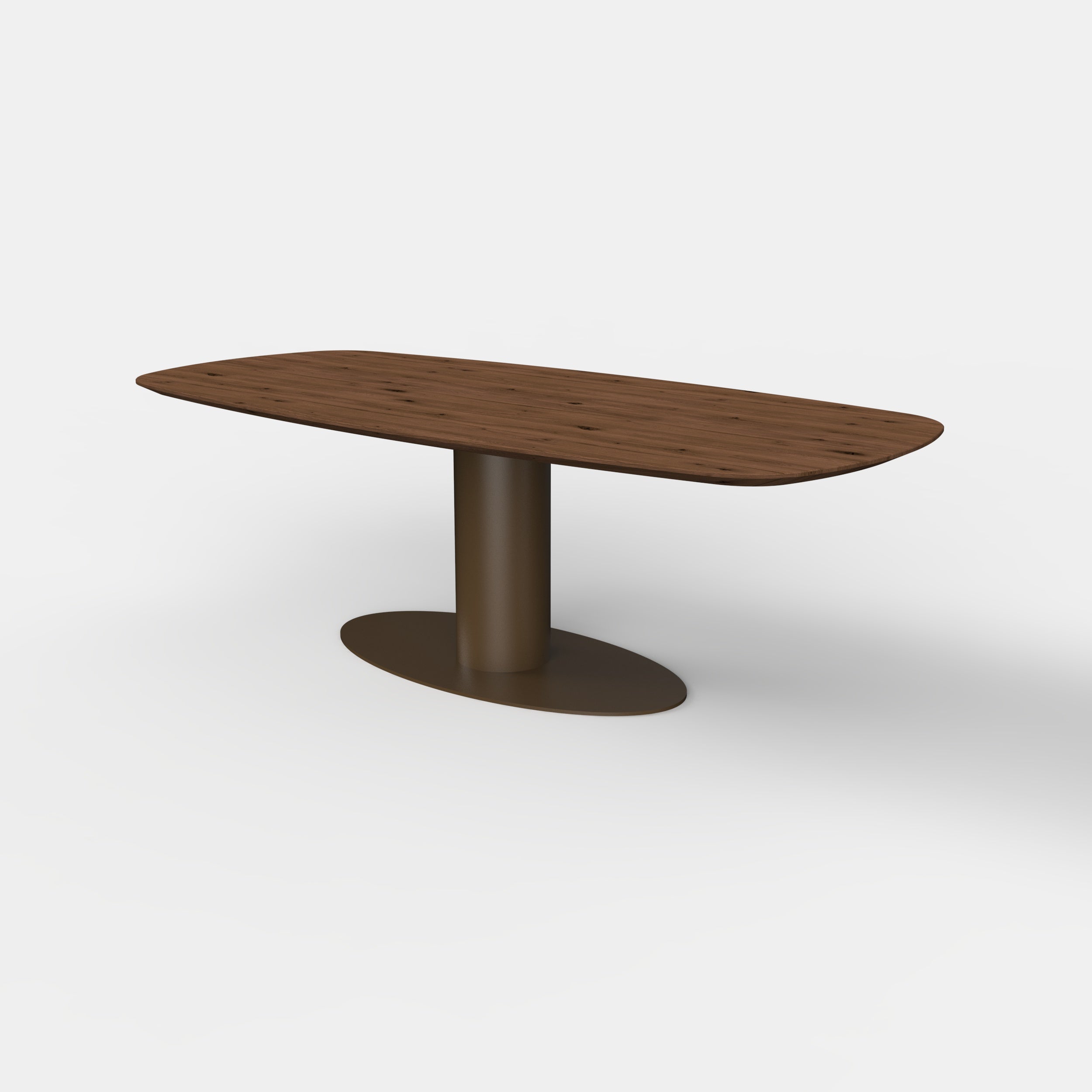 Deens ovale eiken eettafel Avaro - Mokka - anodic brown