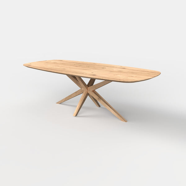 Deens ovale eiken eettafel Nilo