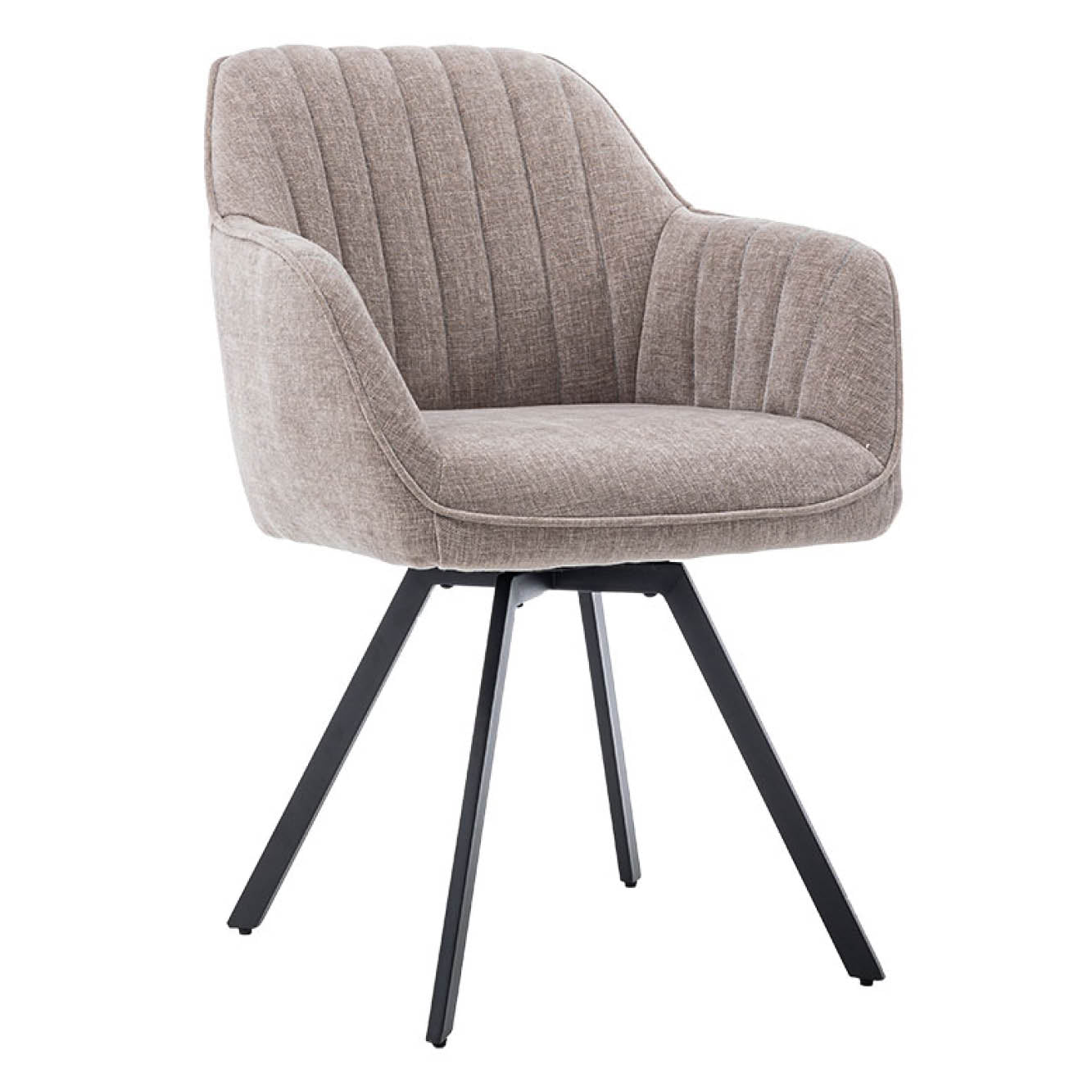 Eetkamerstoel met armleuning bruno beige