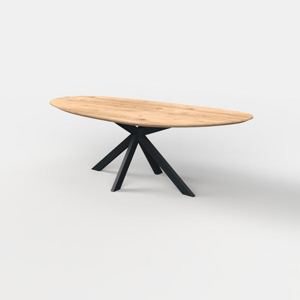 Organische eiken eettafel Trevis