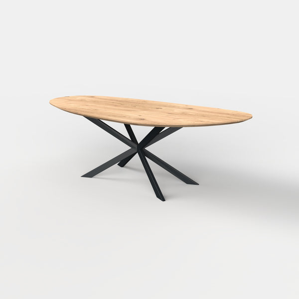 Organische eiken eettafel spider
