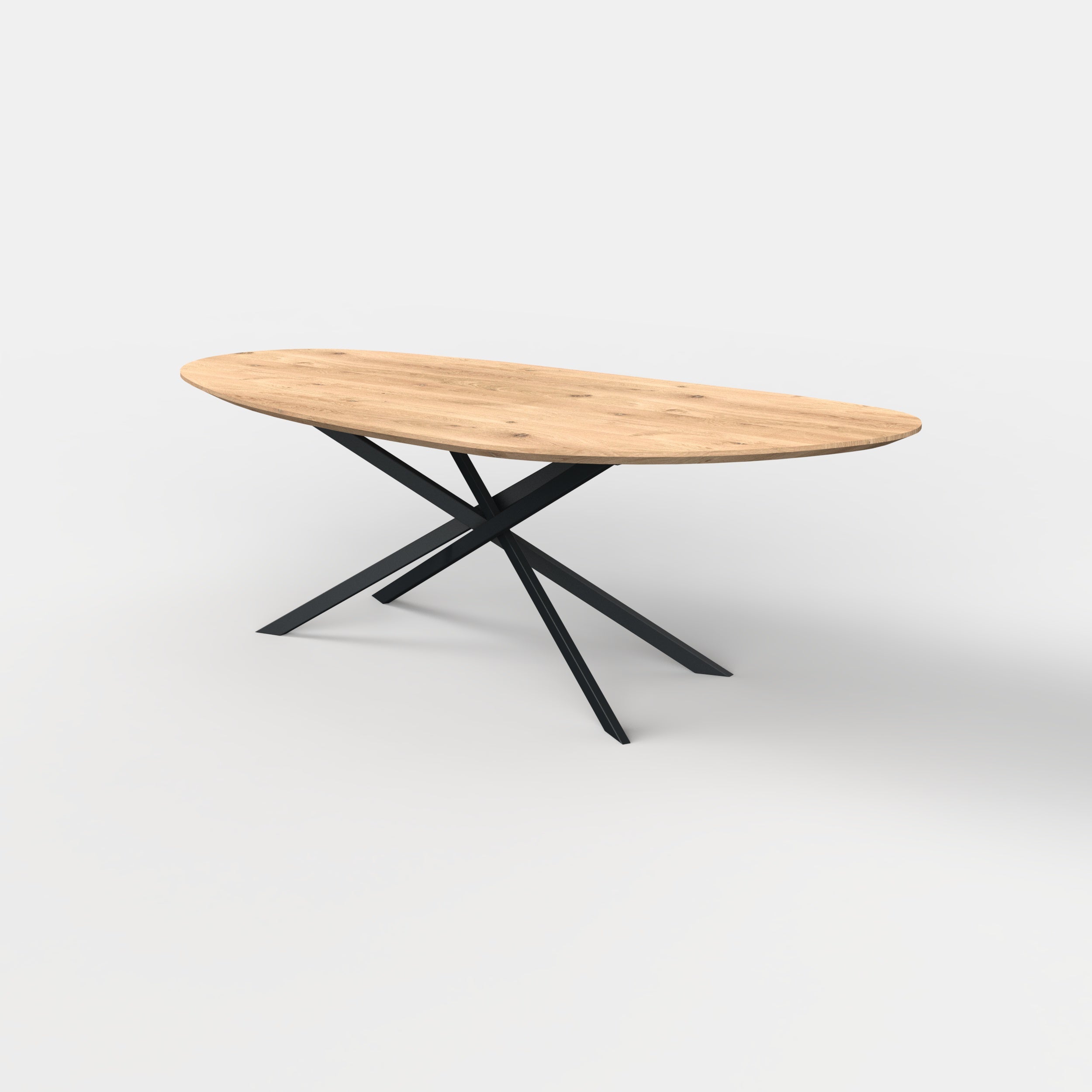 Organische eiken eettafel Mikado