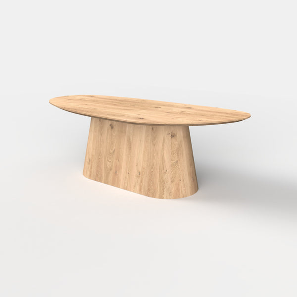 Organische eiken eettafel Niva