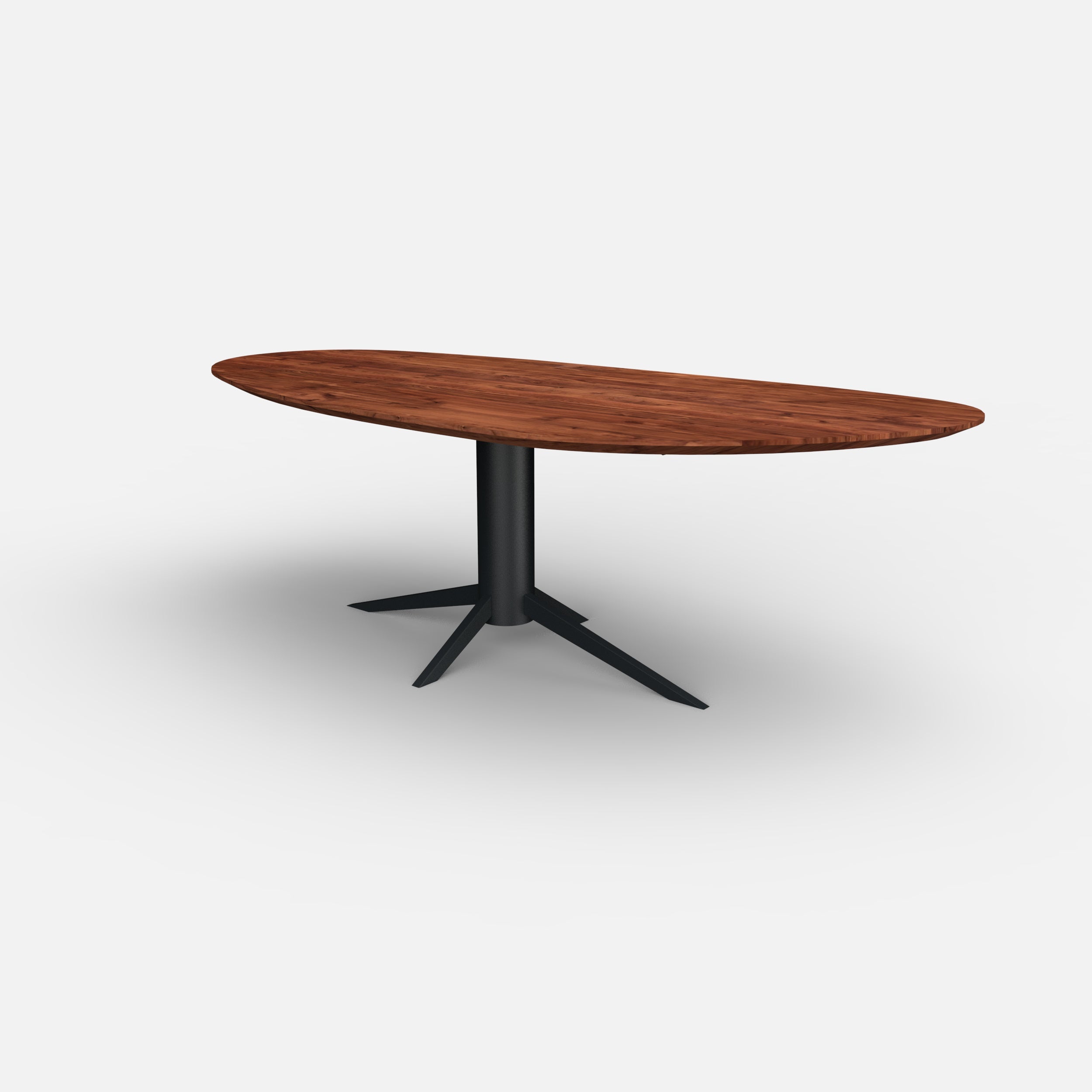 Organische notenhouten eettafel Levi, massief notenhout, massief walnoten hout, tafel op maat, eettafel samenstellen