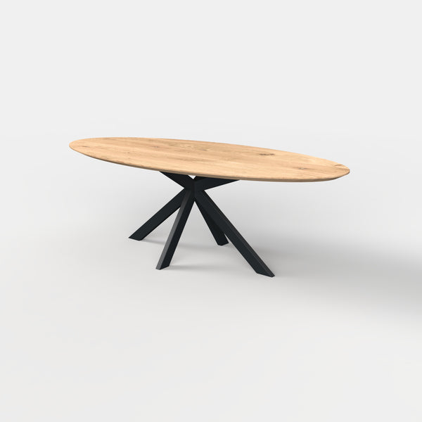 Ovale eiken eettafel Trevis