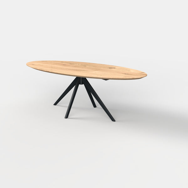 Ovale eiken eettafel Lente