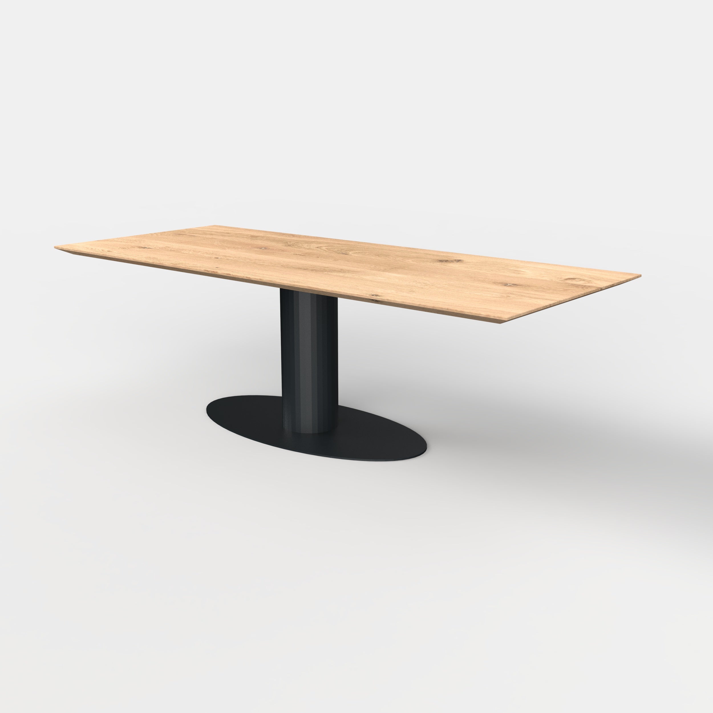 Rechthoekige eiken eettafel Avaro