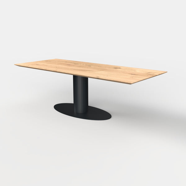 Rechthoekige eiken eettafel Avaro