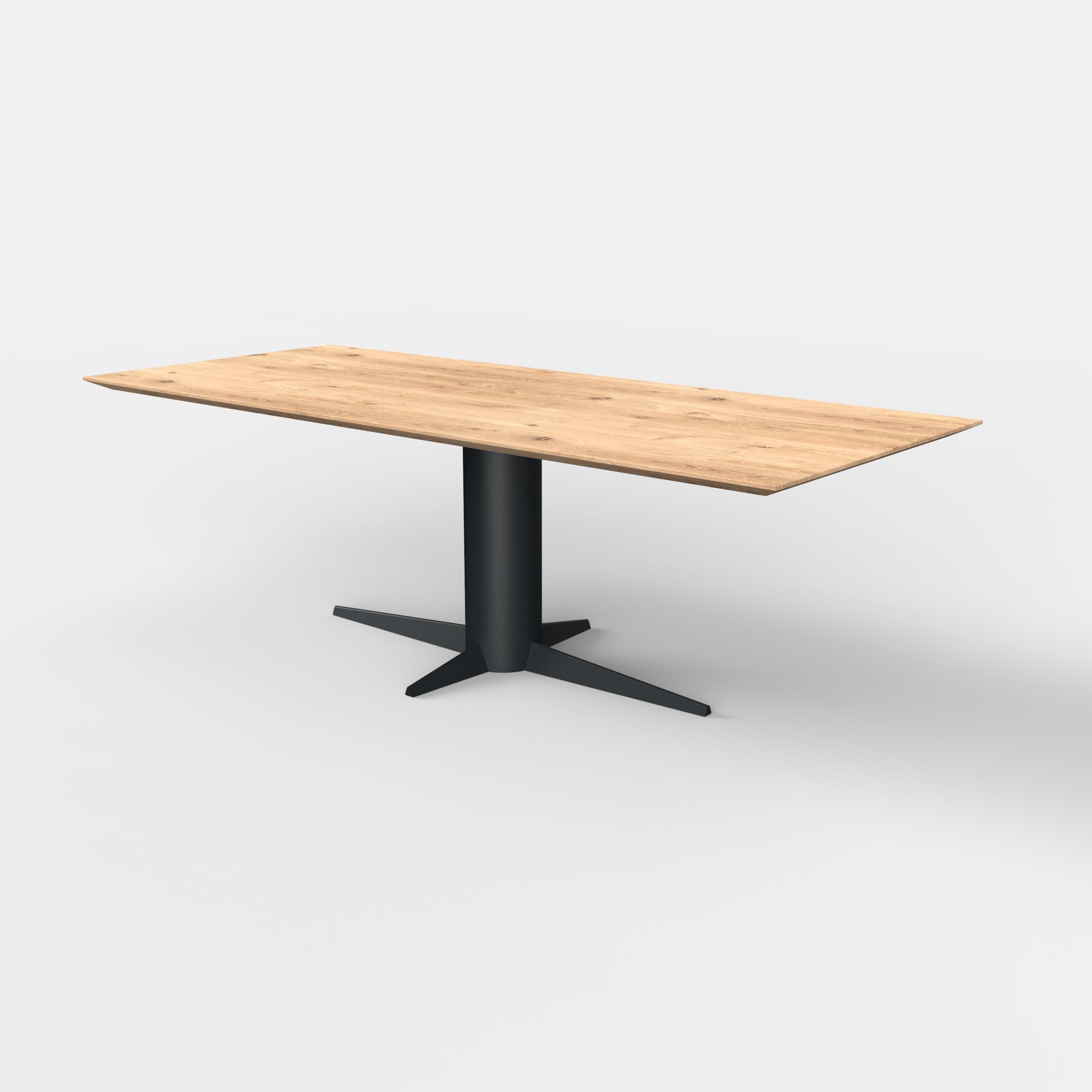 Rechthoekige eiken eettafel dex