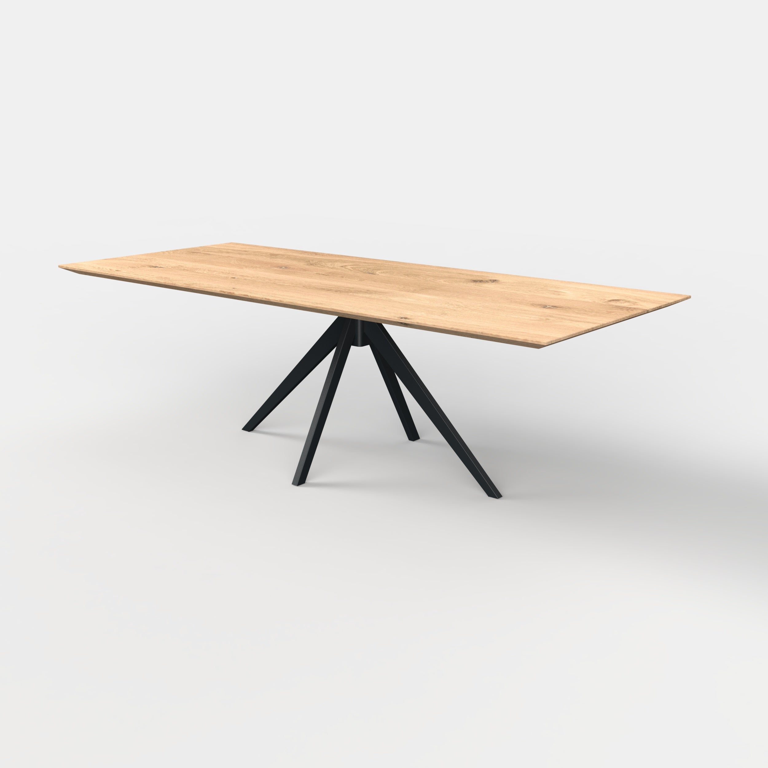 Rechthoekige eiken eettafel Lente