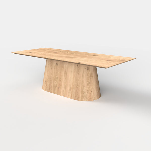 Rechthoekige eiken eettafel Niva