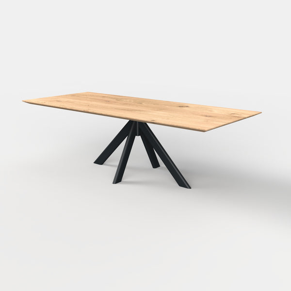 Rechthoekige eiken eettafel Liva