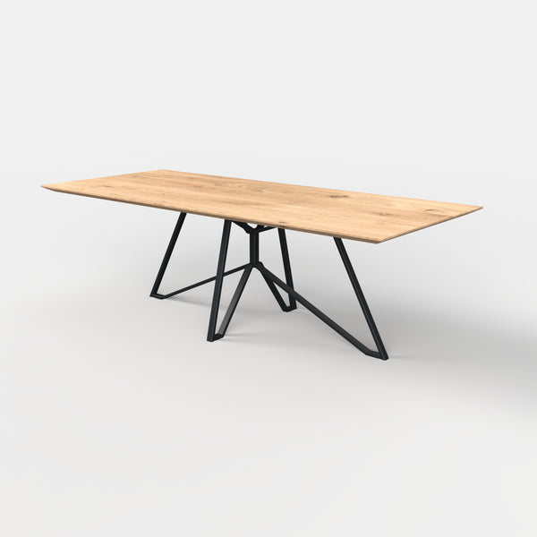 Rechthoekige eiken eettafel mila