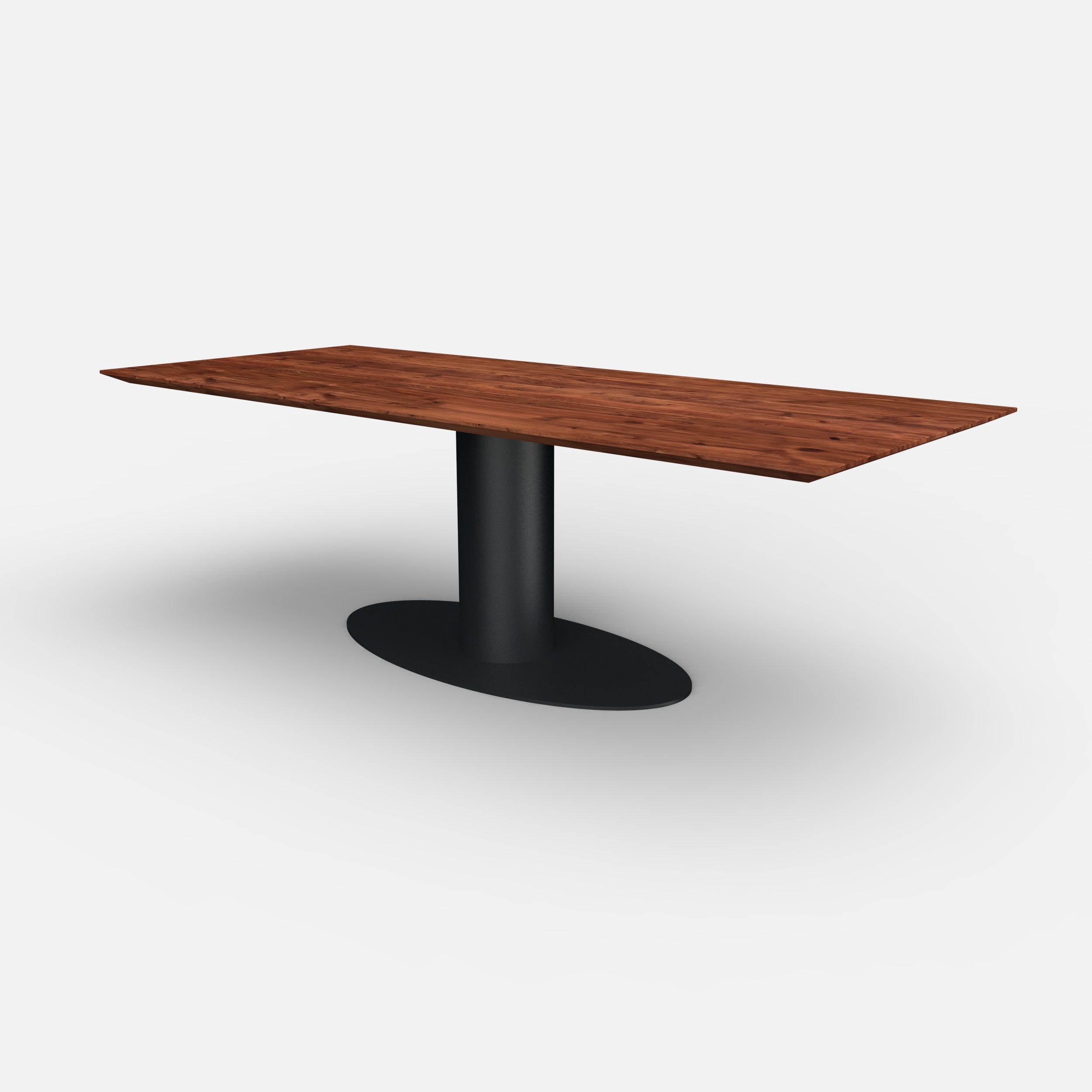 Rechthoekige notenhouten eettafel Avaro, massief notenhout, massief walnoten hout, tafel op maat, op maat samenstellen