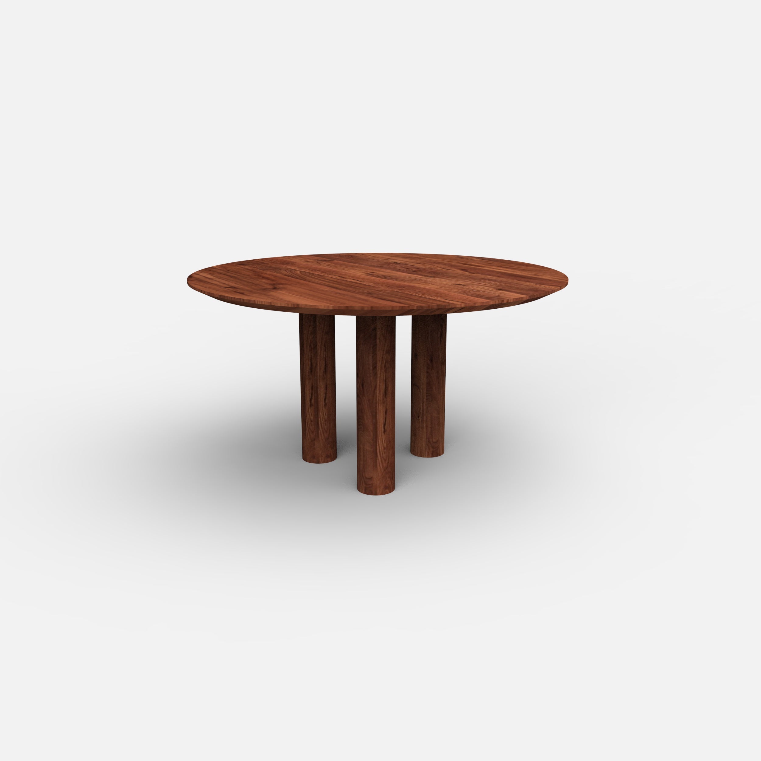 Ronde notenhouten eettafel Rondo, massief notenhout