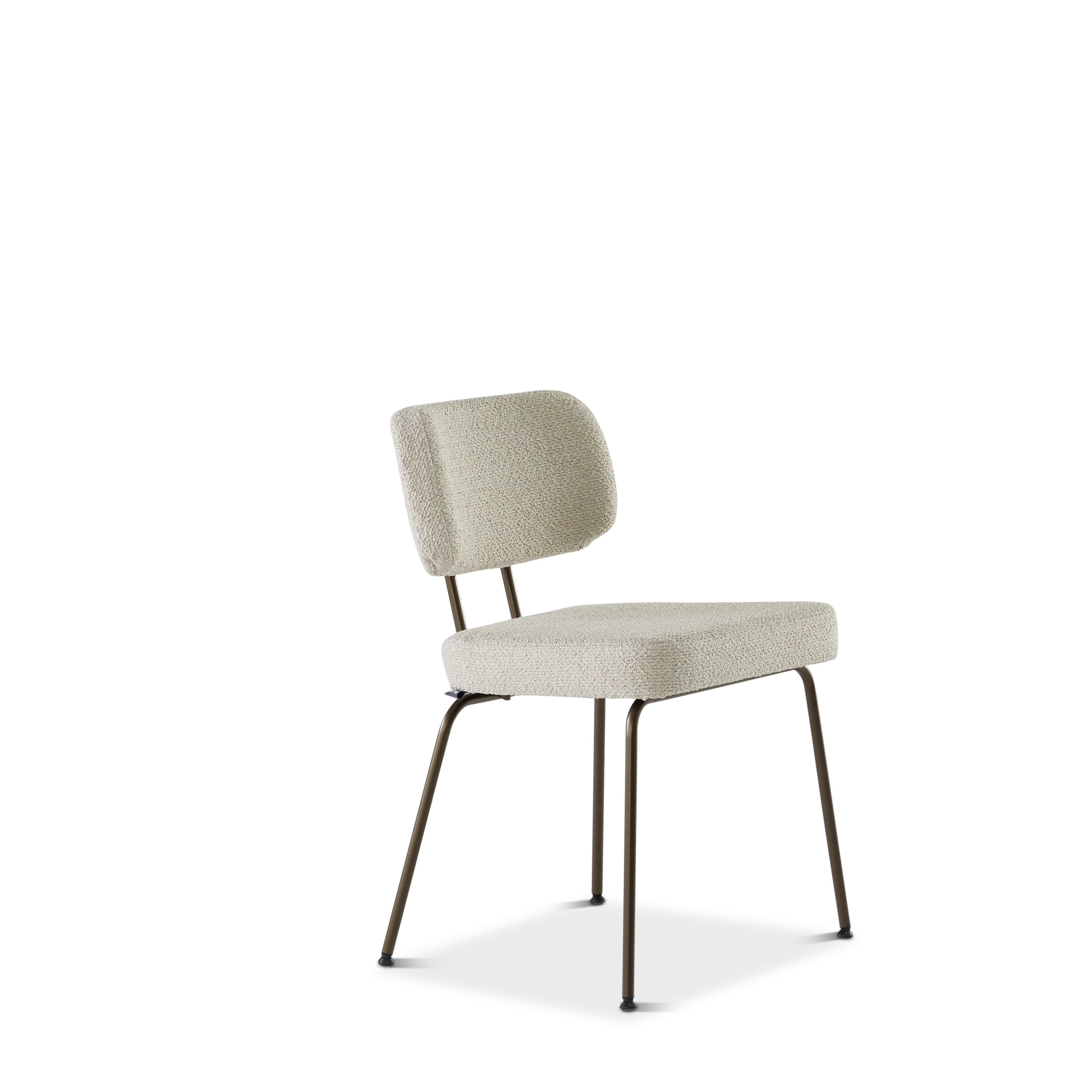 Ted eetkamerstoel zonder arm - rhythm - Anodic brown onderstel