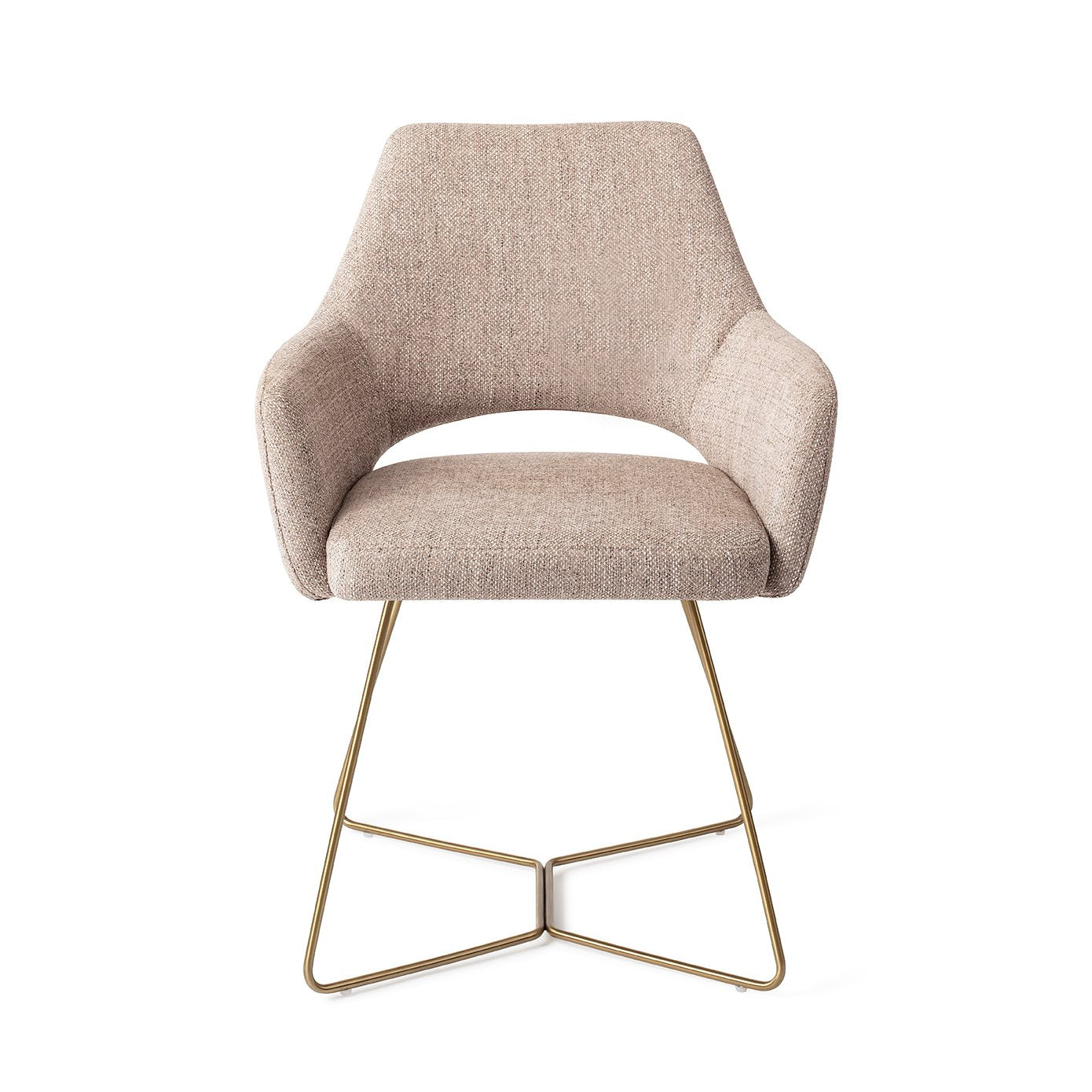 Eetkamerstoel Yanai - biscuit beach - beehive gold