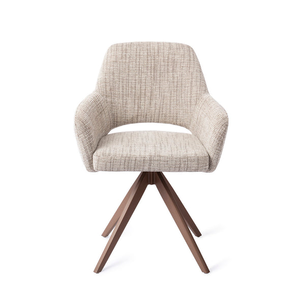 Eetkamerstoel Yanai - caramel grid - turn brown