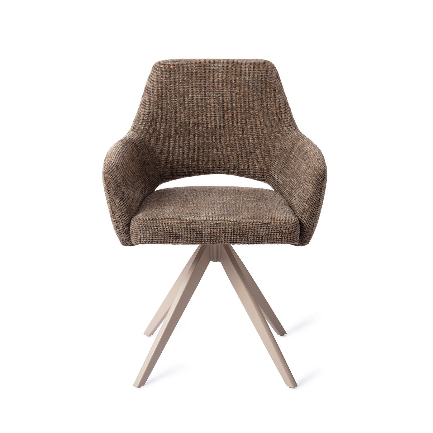 Eetkamerstoel Yanai - checked chestnut - turn beige
