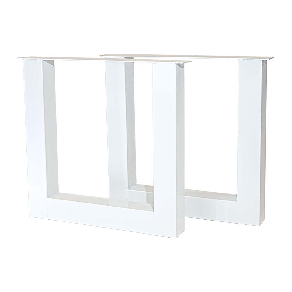 Stalen U-poten 10x10 cm wit