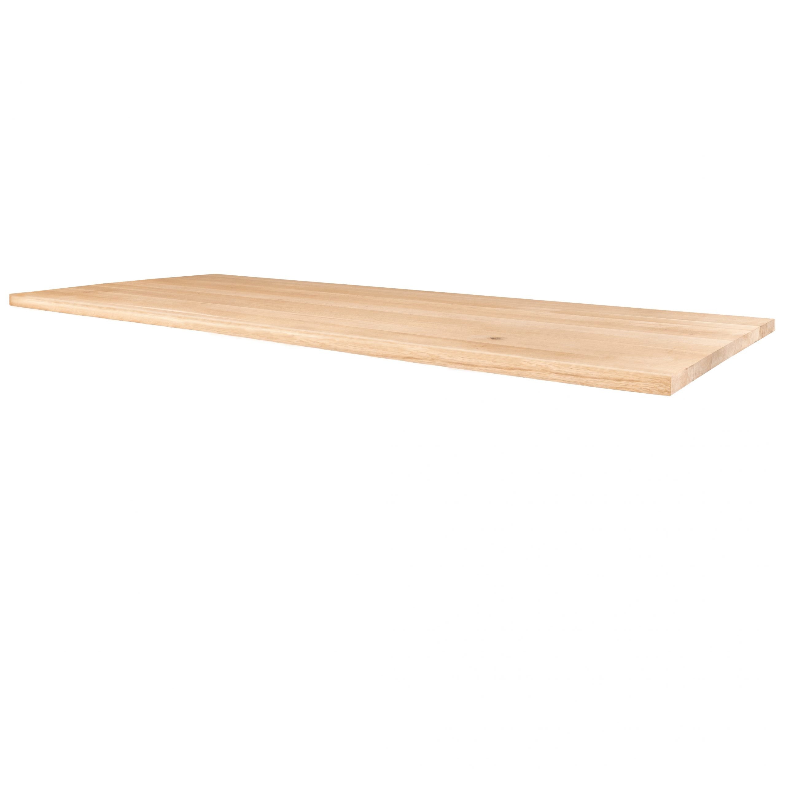 Eiken tafelblad recht 4 cm